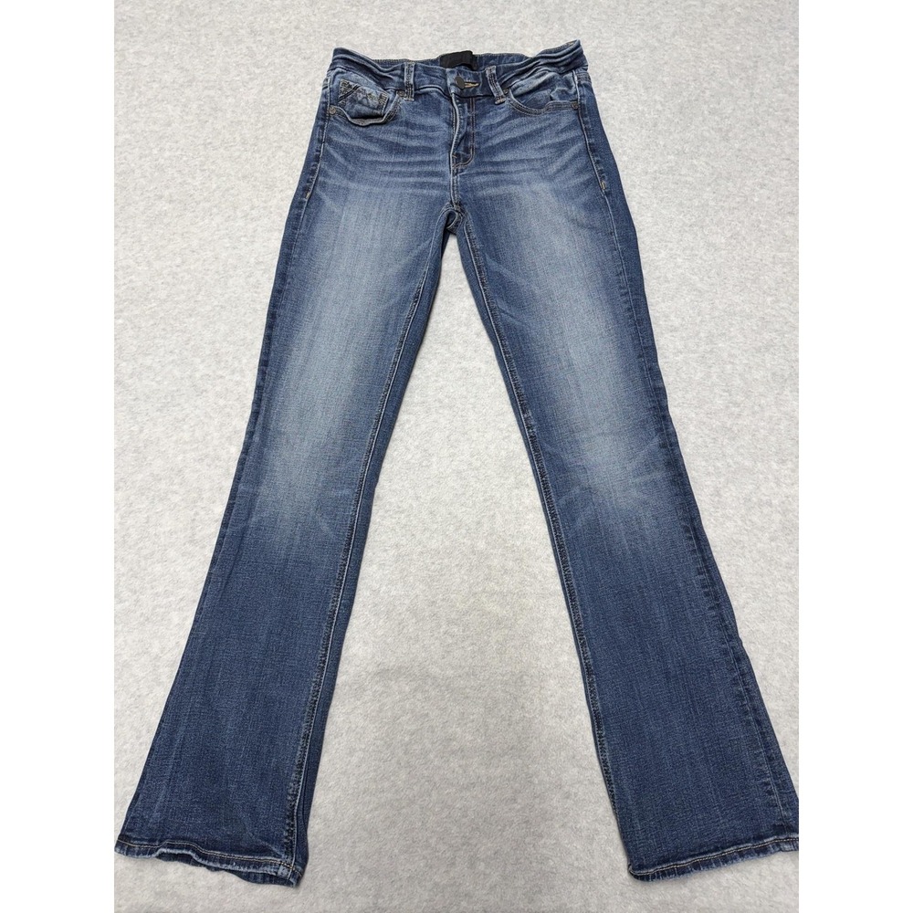 Buckle Black Fit No. 53 Bootcut Jeans Womens 26x32 Blue Low Rise Stretch Denim